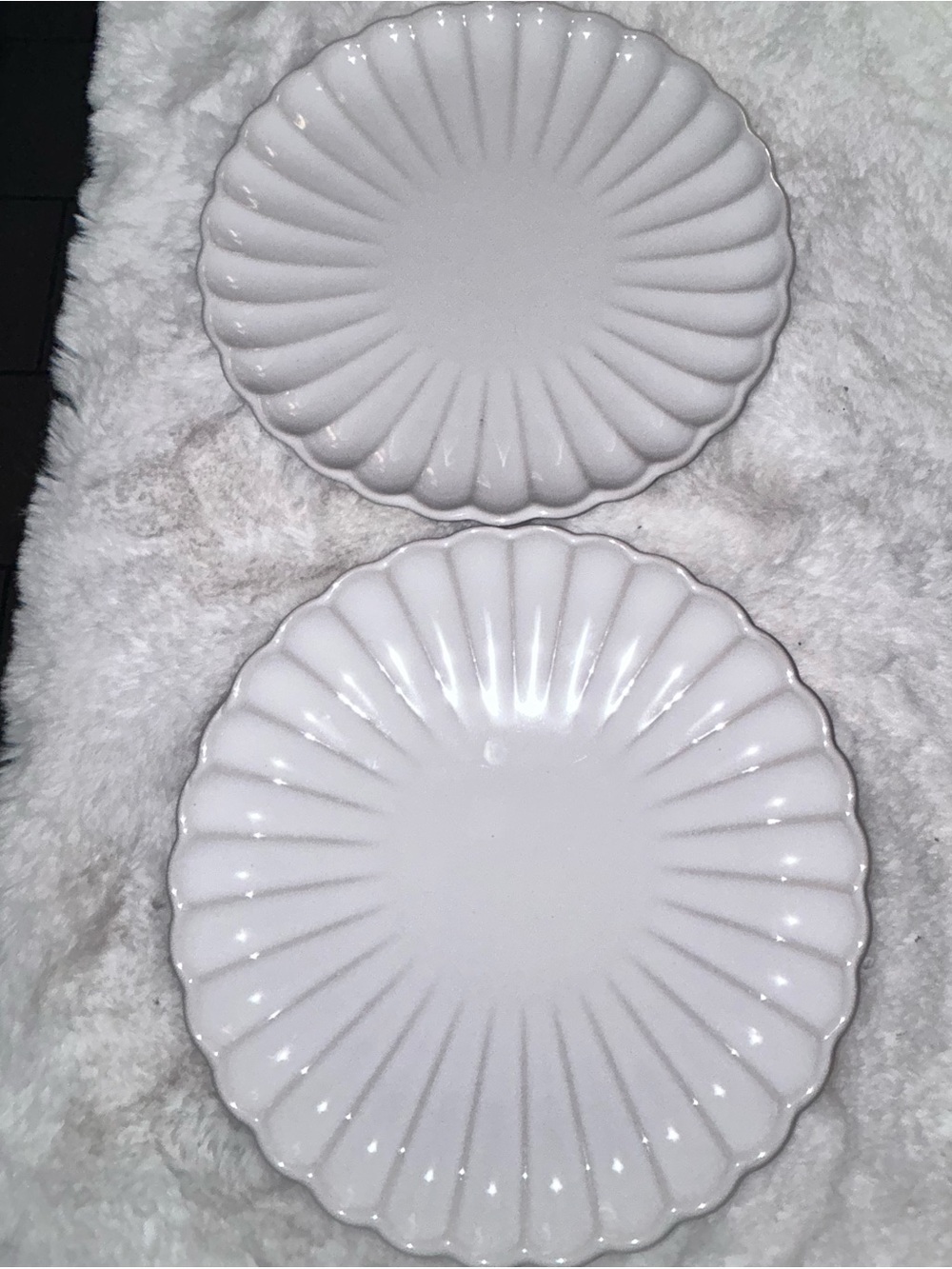 2 The Pioneer Woman Colette plates Stoneware Dinnerware Cream